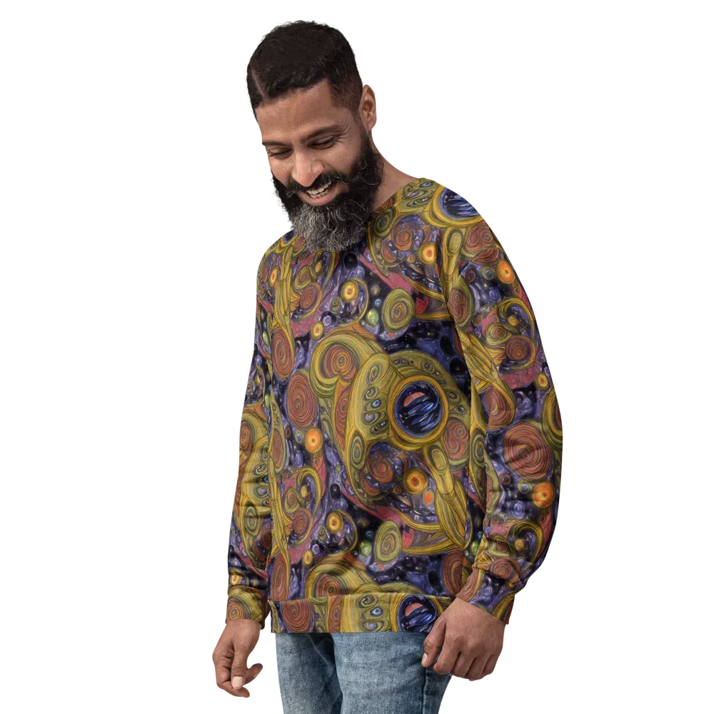 Orbiting Ochre on Sweatshirt — Left Front