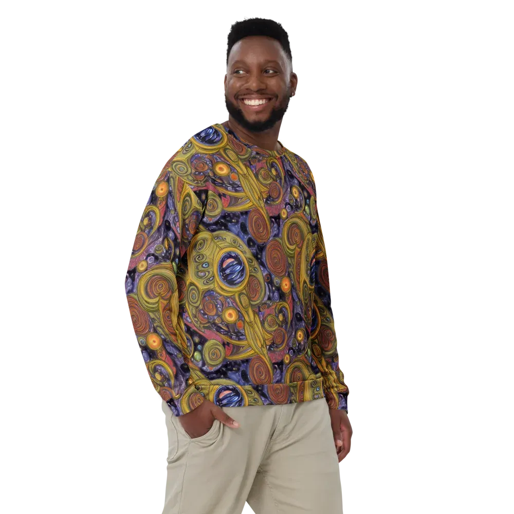 Orbiting Ochre on Sweatshirt — Front