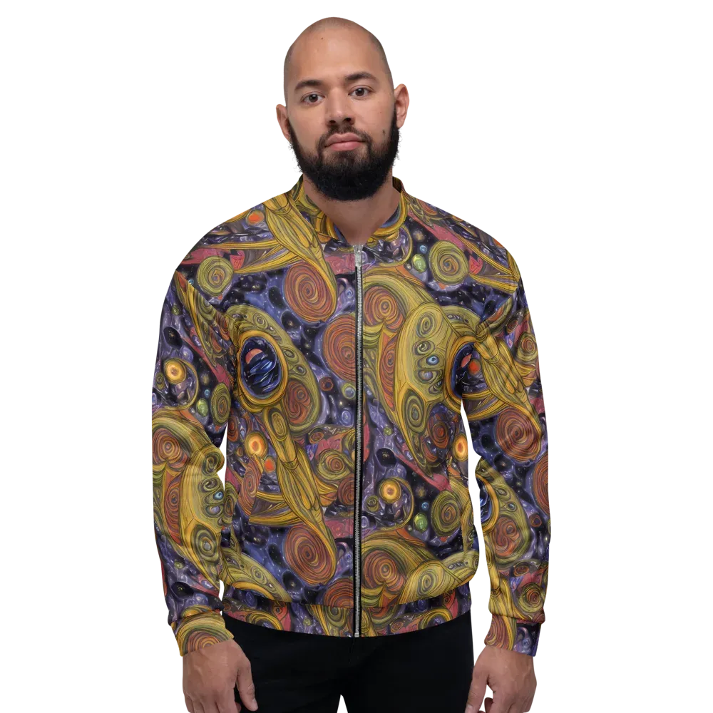 Orbiting Ochre on Bomber Jacket — Front