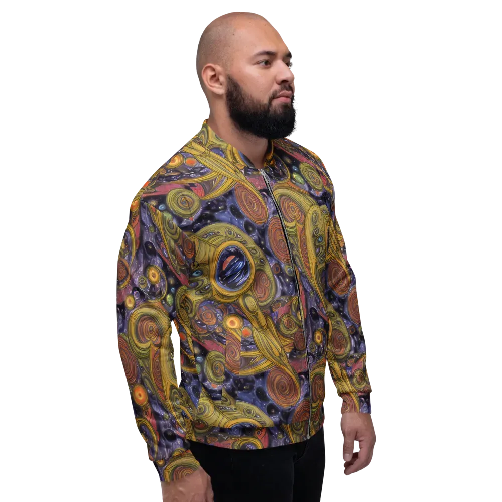 Orbiting Ochre on Bomber Jacket — Right