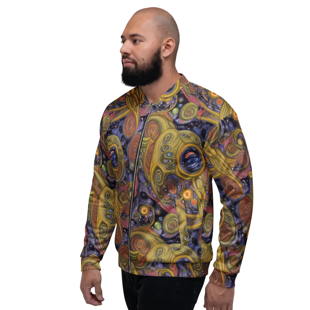 Orbiting Ochre on Bomber Jacket — Left