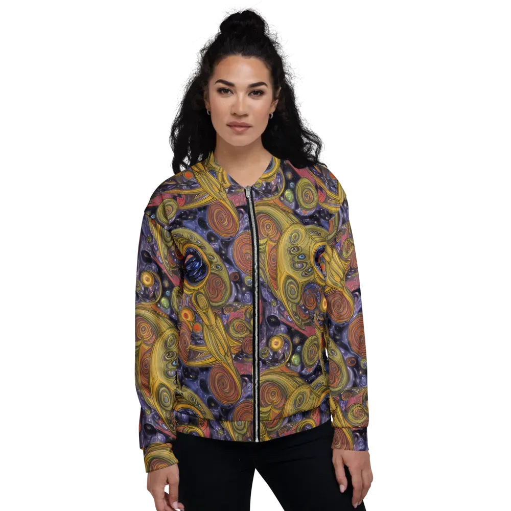Orbiting Ochre on Bomber Jacket — Front