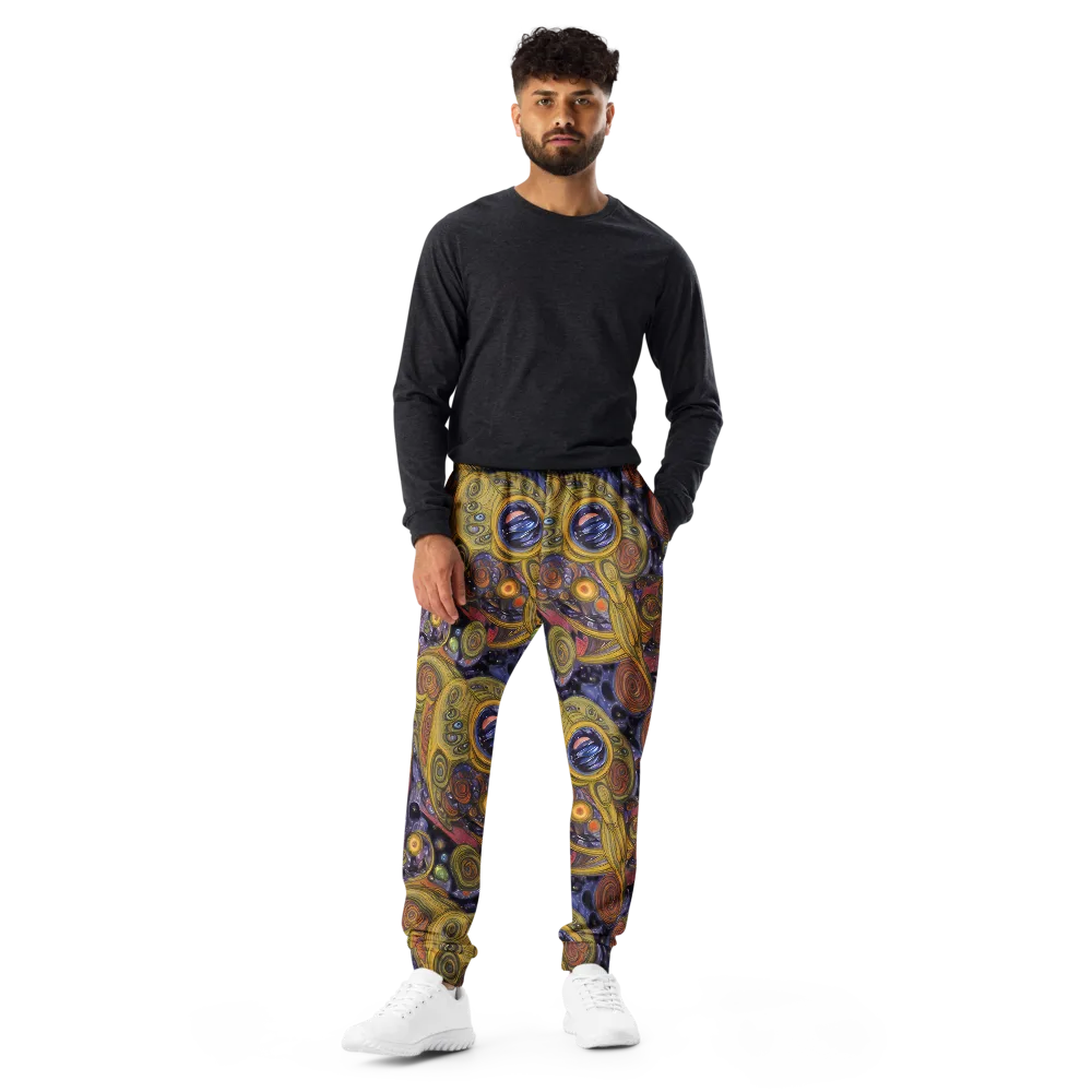 Orbiting Ochre on Men's Joggers — Front