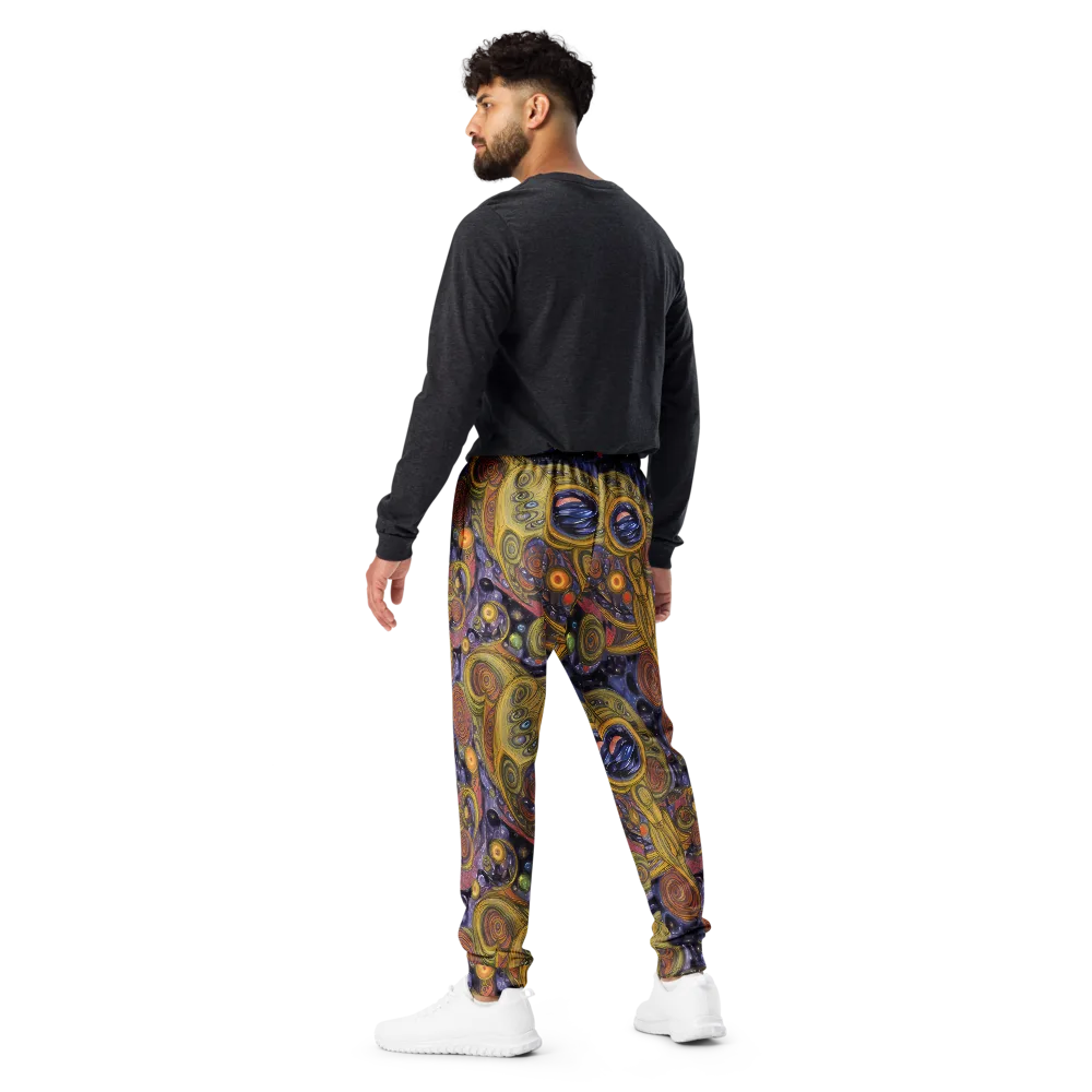 Orbiting Ochre on Men's Joggers — Back