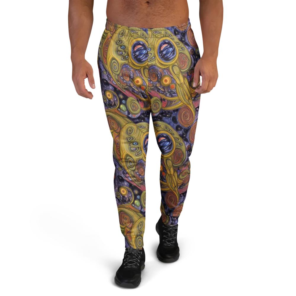 Orbiting Ochre on Men's Joggers — Front