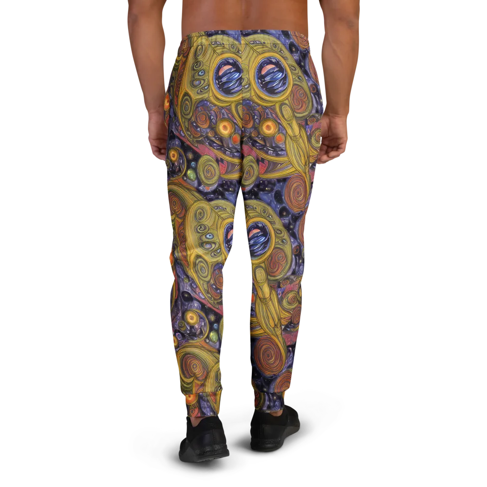 Orbiting Ochre on Men's Joggers — Back