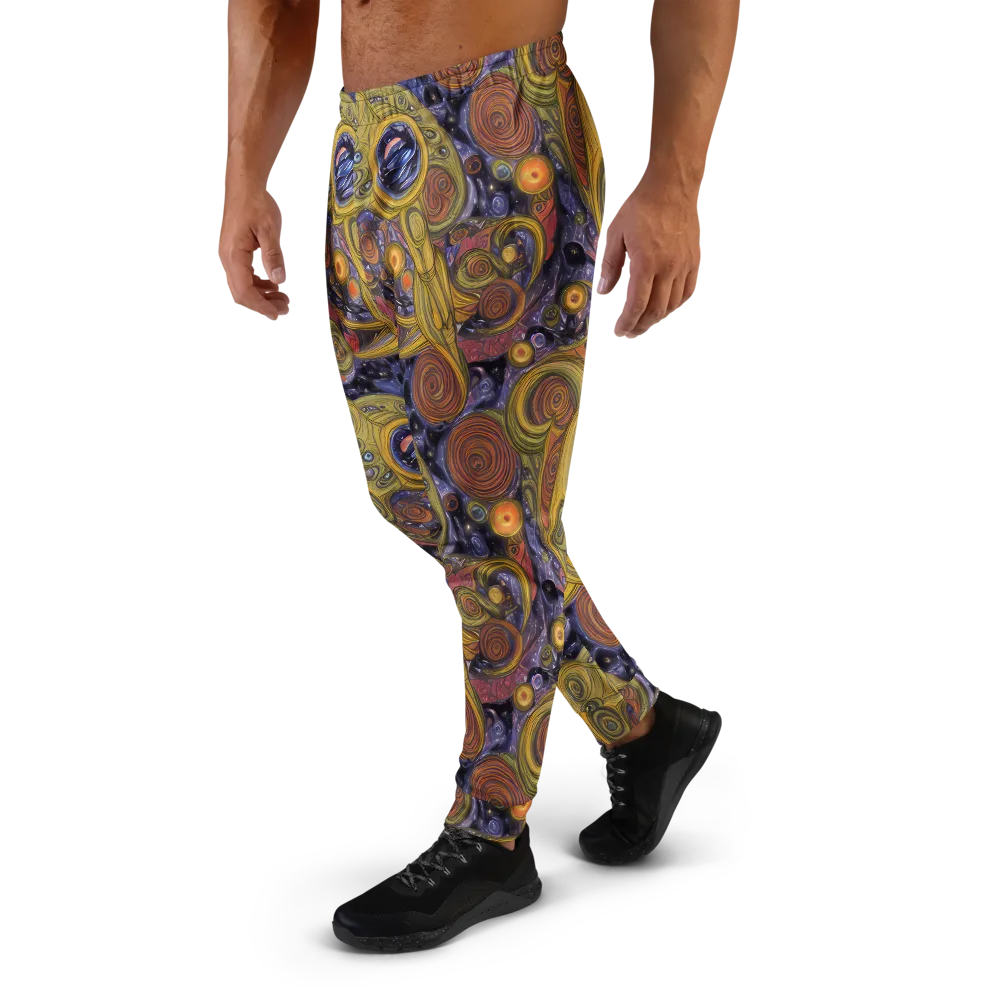 Orbiting Ochre on Men's Joggers — Left