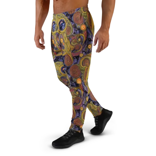 Orbiting Ochre on a Men's Joggers