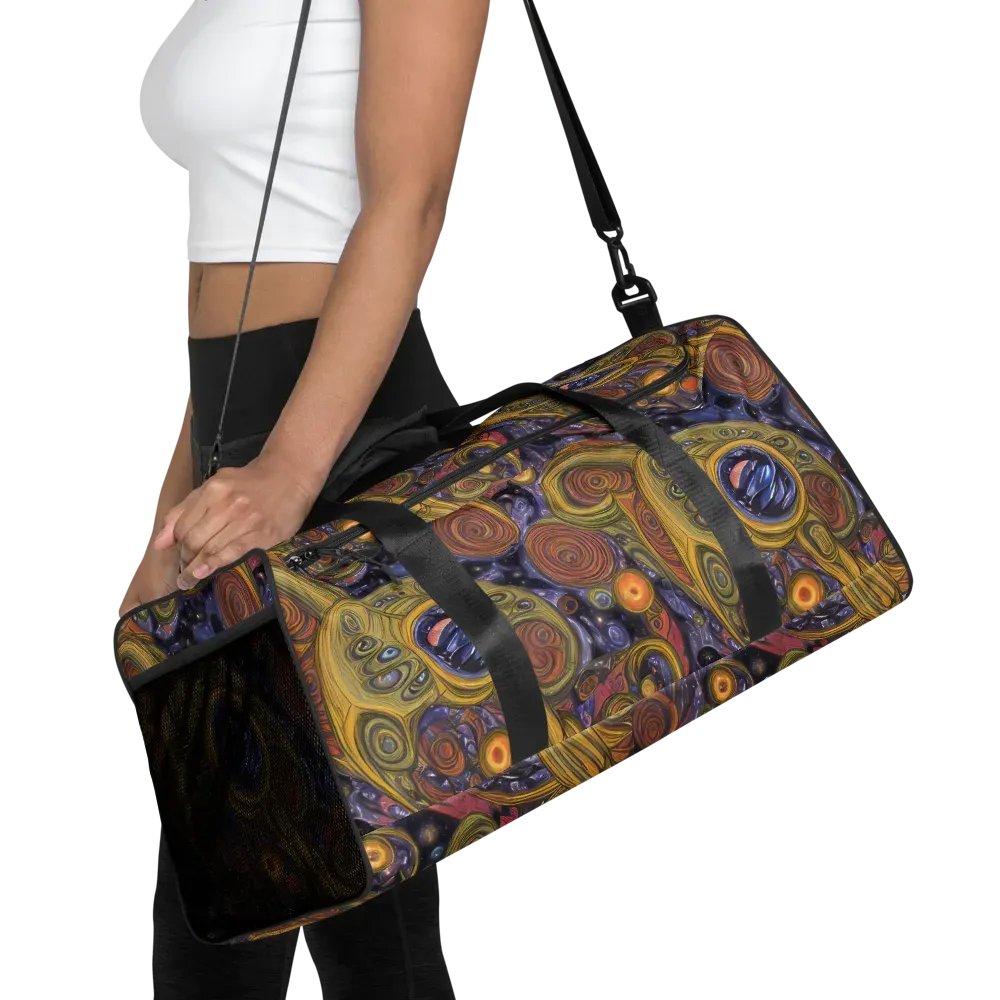 Orbiting Ochre on Duffle Bag — Front