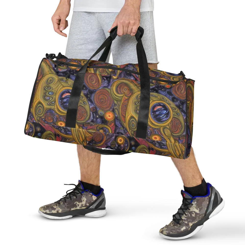 Orbiting Ochre on Duffle Bag — Front