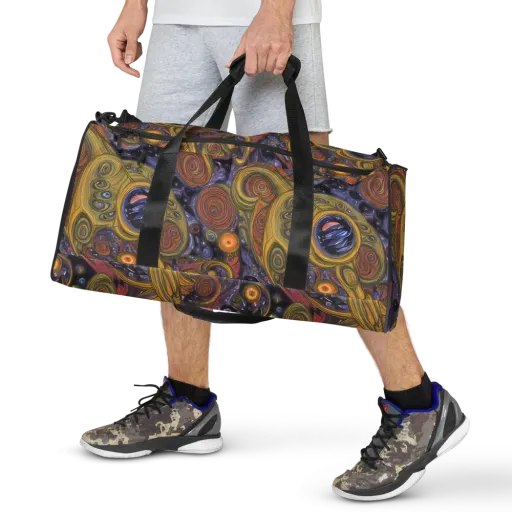 Orbiting Ochre on a Duffle Bag