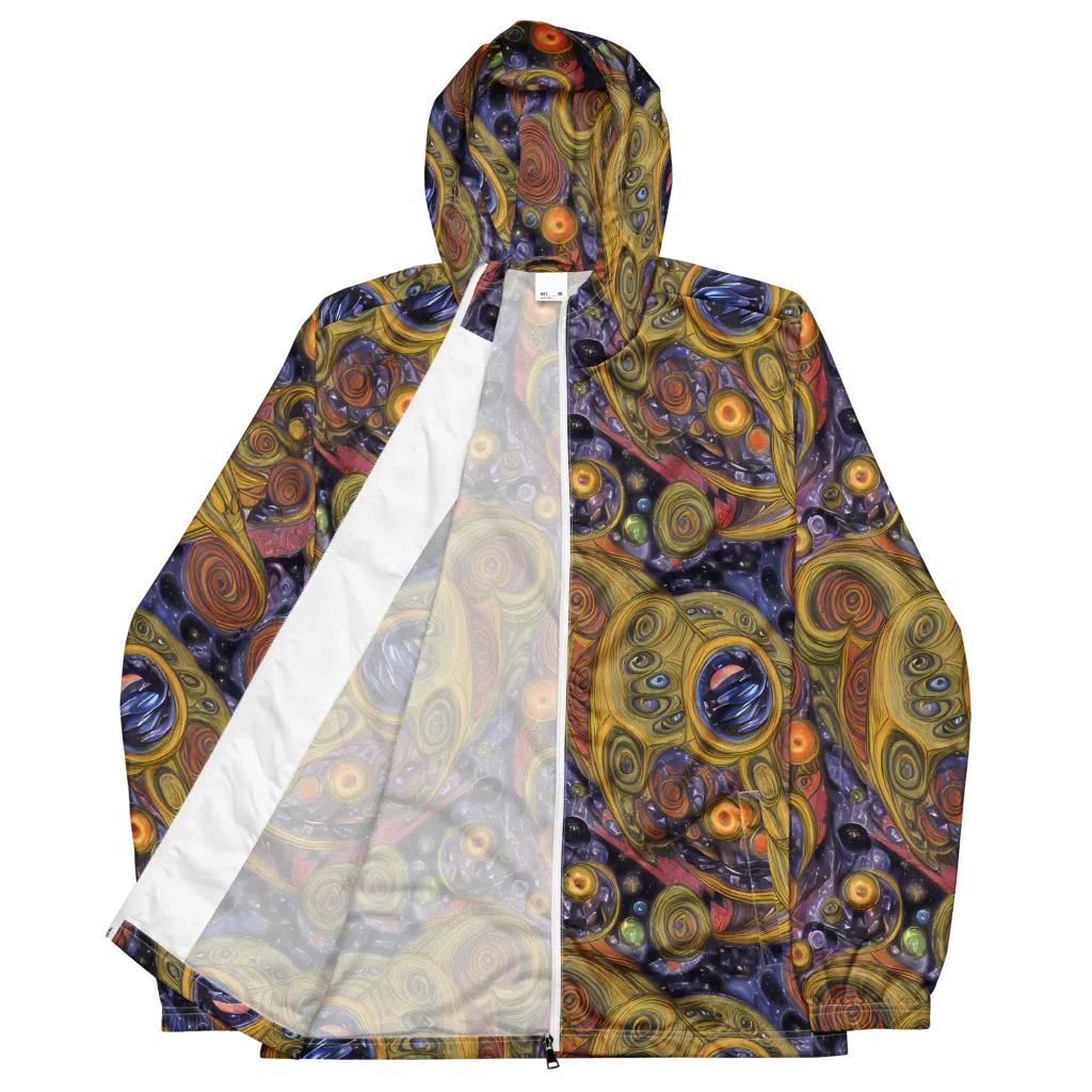 Orbiting Ochre on Men's Windbreaker — Front
