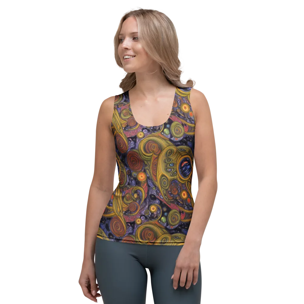 Orbiting Ochre on Women's Tank Top — Front