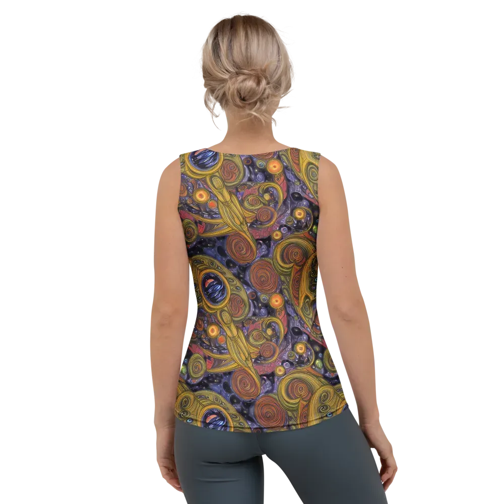Orbiting Ochre on Women's Tank Top — Back