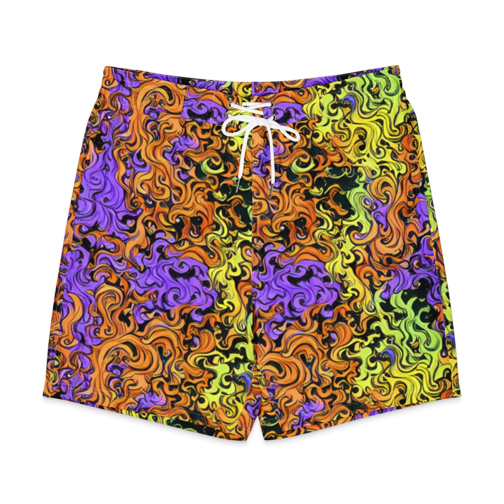 Neon Spell on Men's Board Shorts — Front