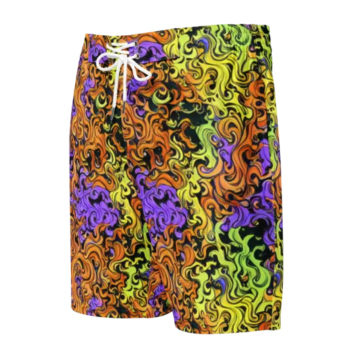 Neon Spell on a Men's Board Shorts
