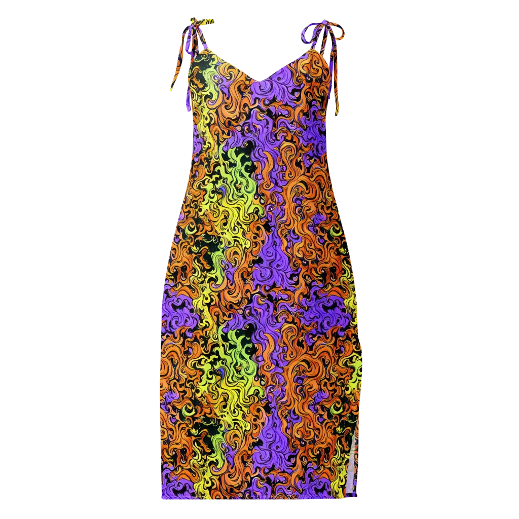 Neon Spell on Slip Dress — Front