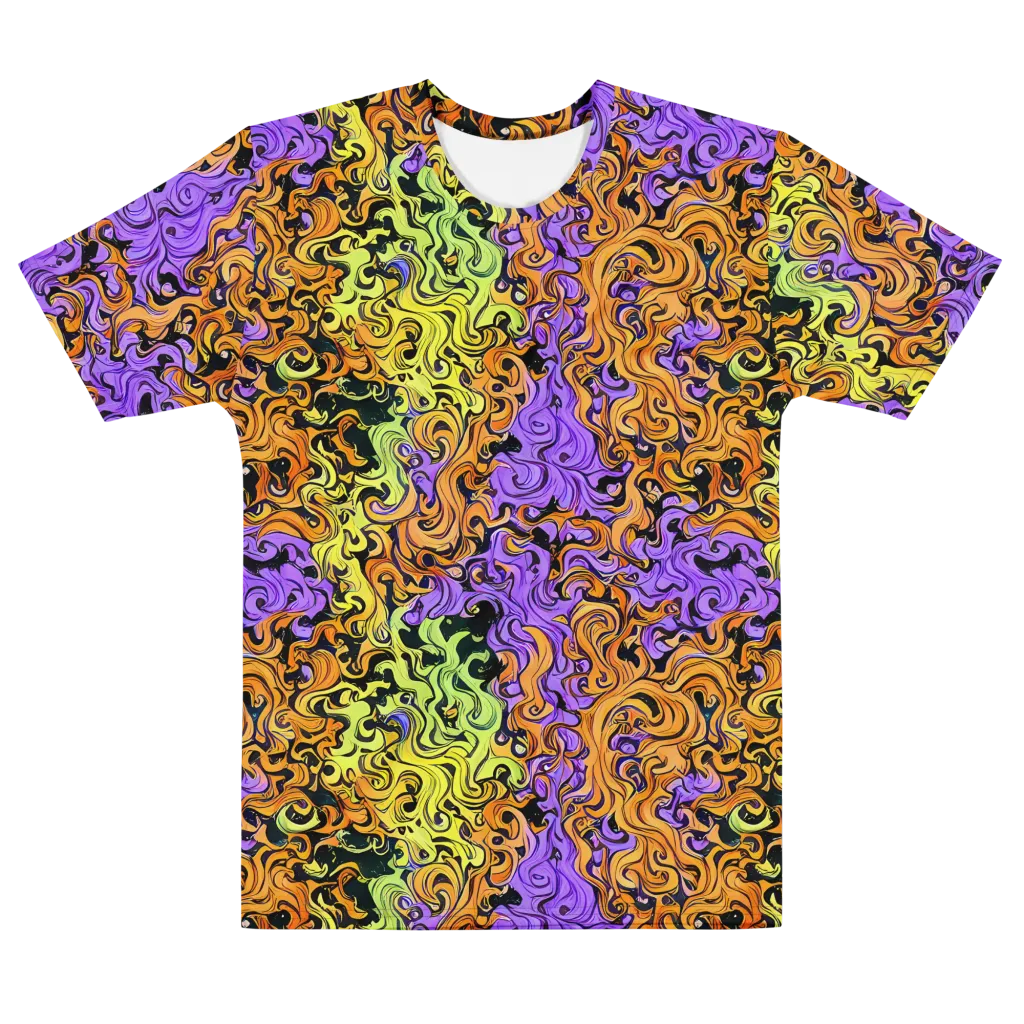Neon Spell on Men's Cotton Crew Neck T-Shirt — Front