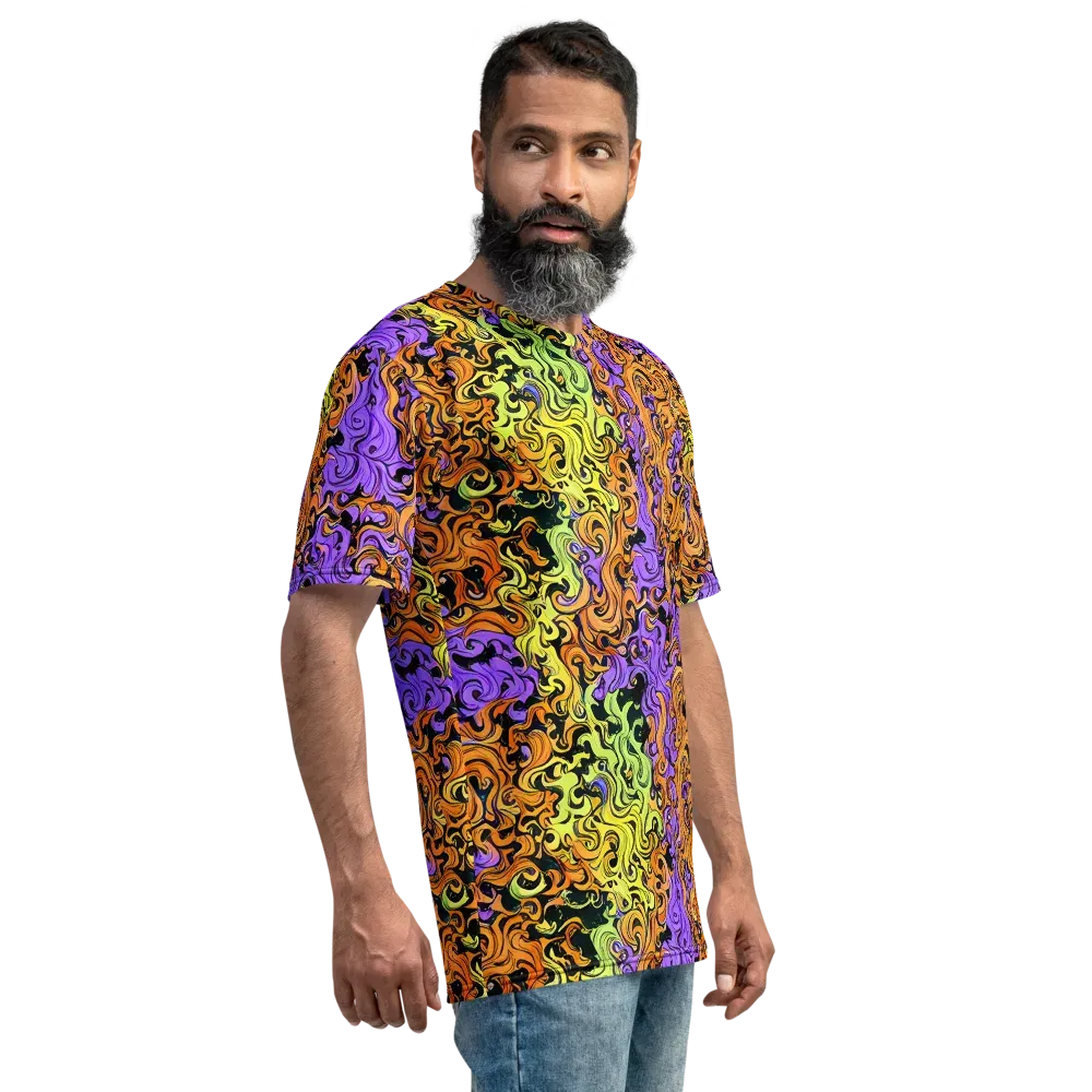 Neon Spell on Men's Crew Neck T-Shirt — Right