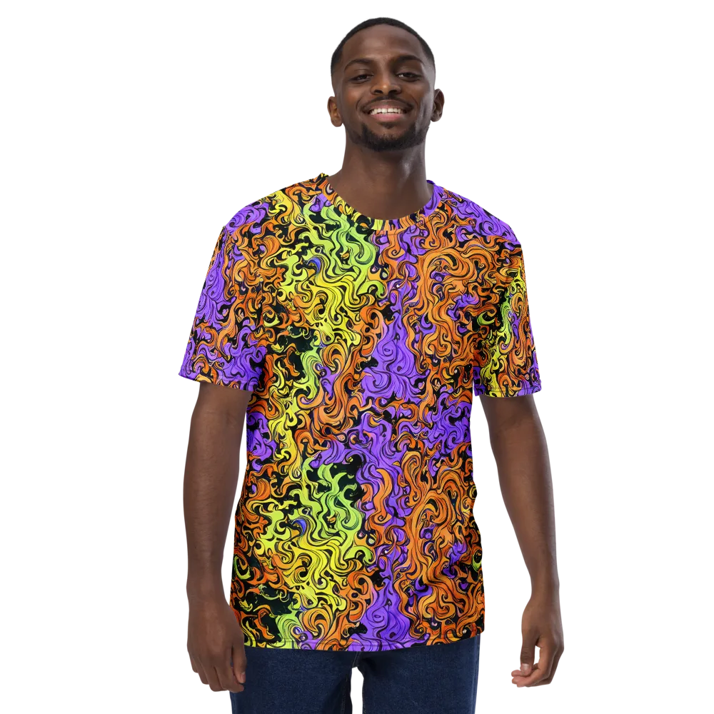 Neon Spell on Men's Crew Neck T-Shirt — Front