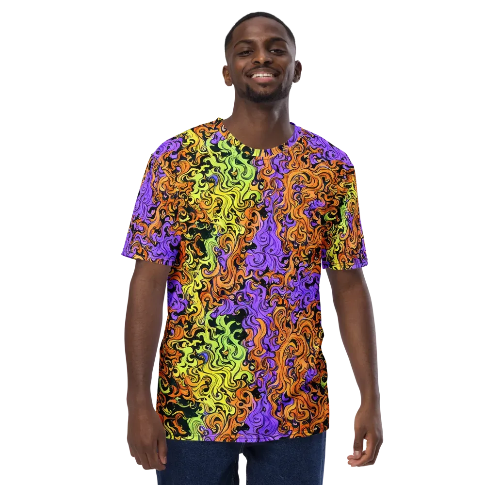 Neon Spell on Men's Crew Neck T-Shirt — Front
