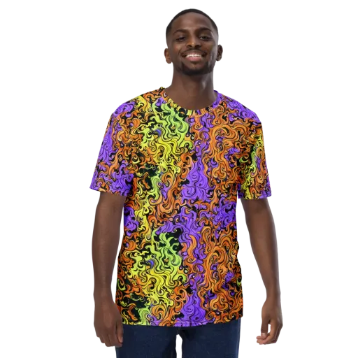 Neon Spell on a Men's Crew Neck T-Shirt