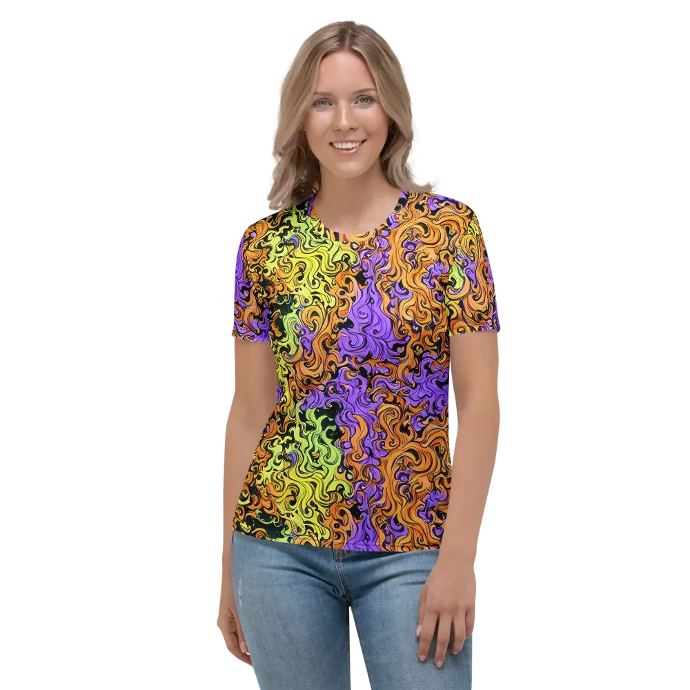 Neon Spell on Women's Crew Neck T-Shirt — Front
