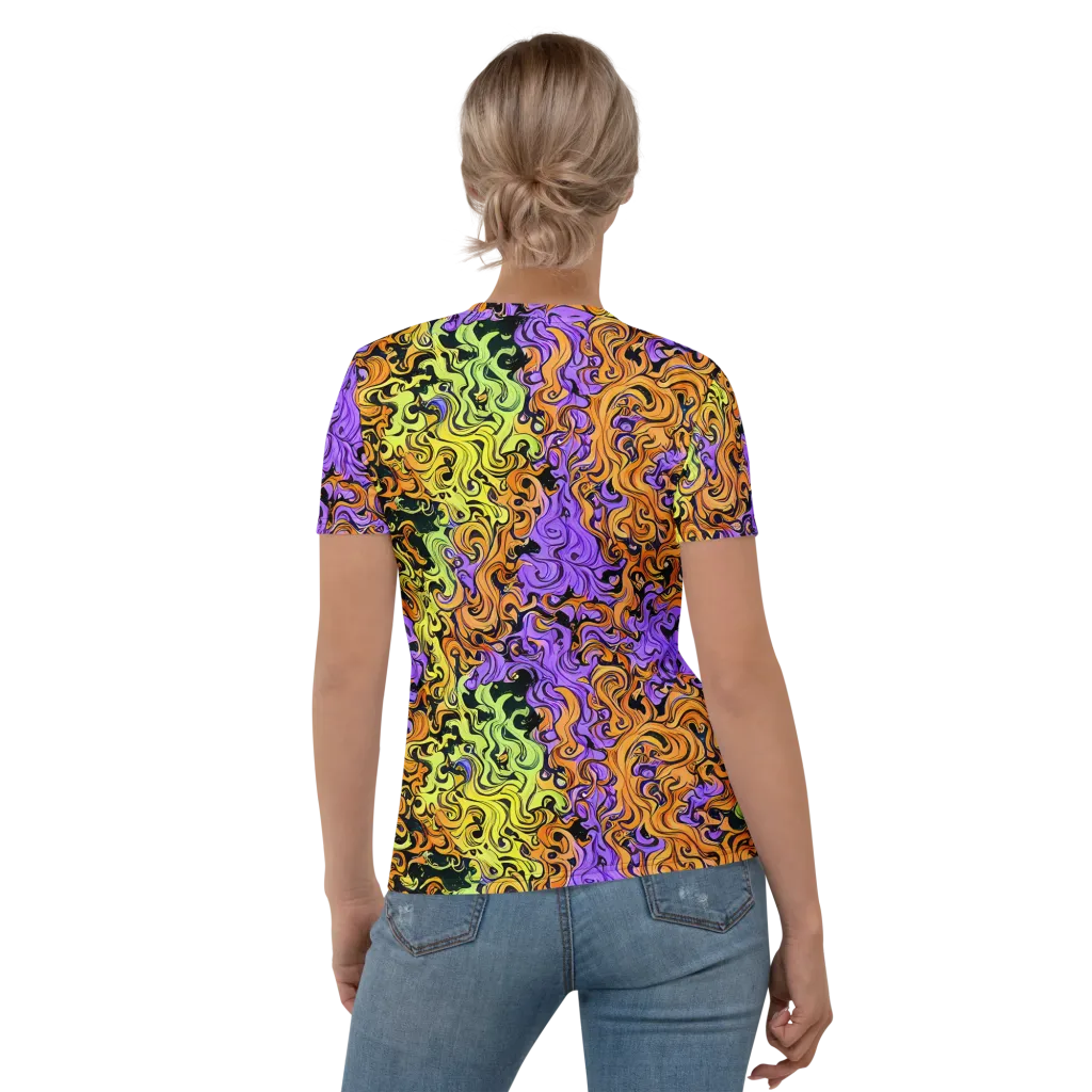 Neon Spell on Women's Crew Neck T-Shirt — Back