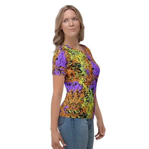 Neon Spell on a Women's Crew Neck T-Shirt