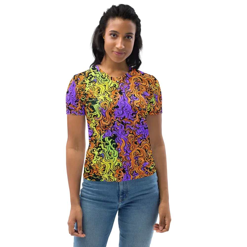 Neon Spell on Women's Crew Neck T-Shirt — Front