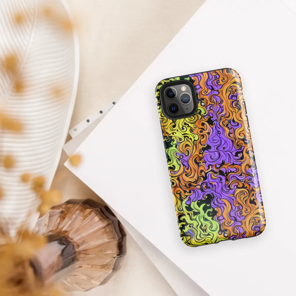 Neon Spell on Tough Case for iPhone® — Front