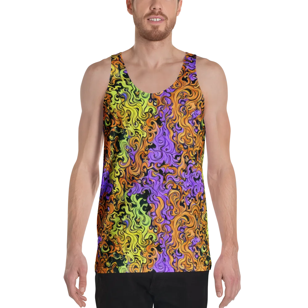 Neon Spell on Men's Tank Top — Front