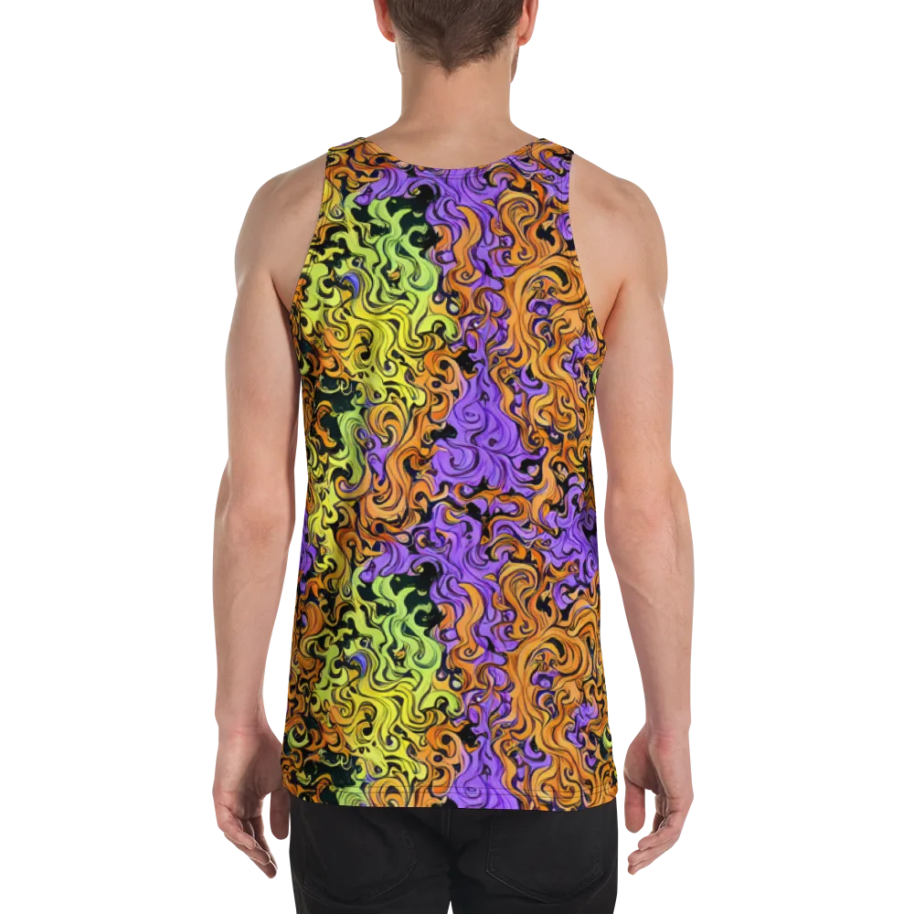 Neon Spell on Men's Tank Top — Back