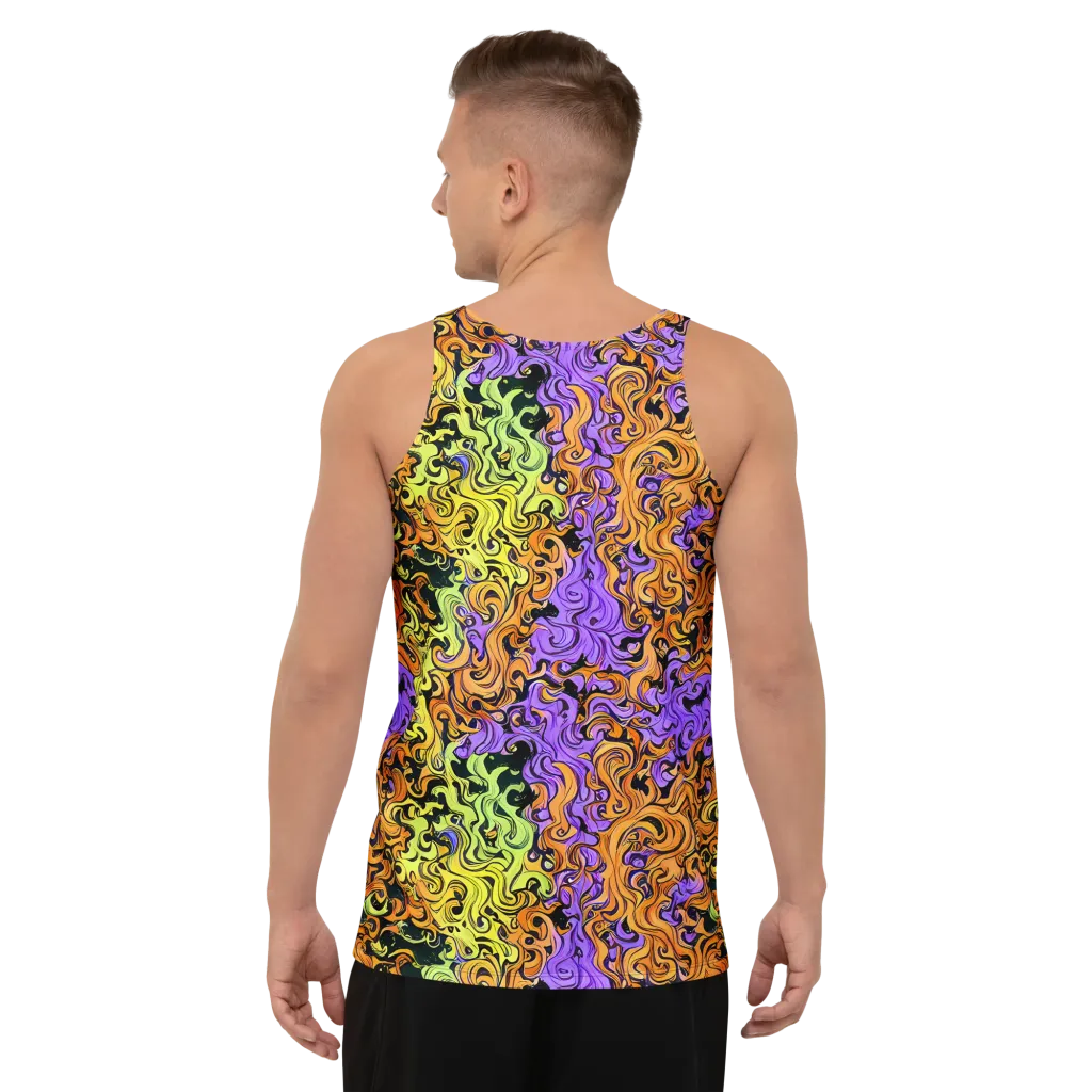 Neon Spell on Men's Tank Top — Back