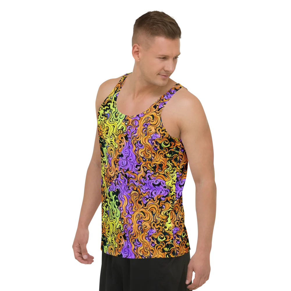 Neon Spell on Men's Tank Top — Left Front