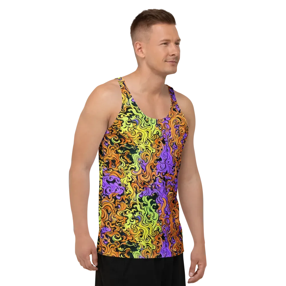 Neon Spell on Men's Tank Top — Right Front