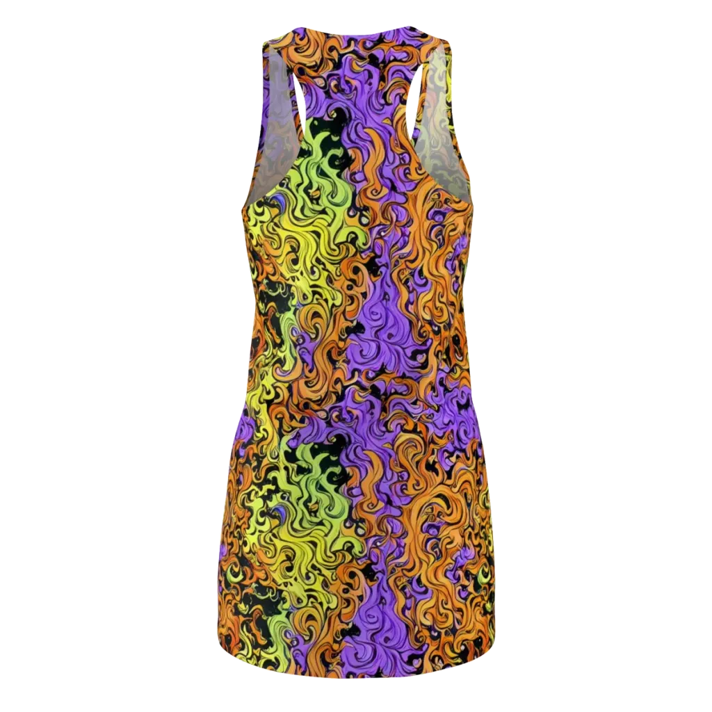 Neon Spell on Racerback Dress — Back