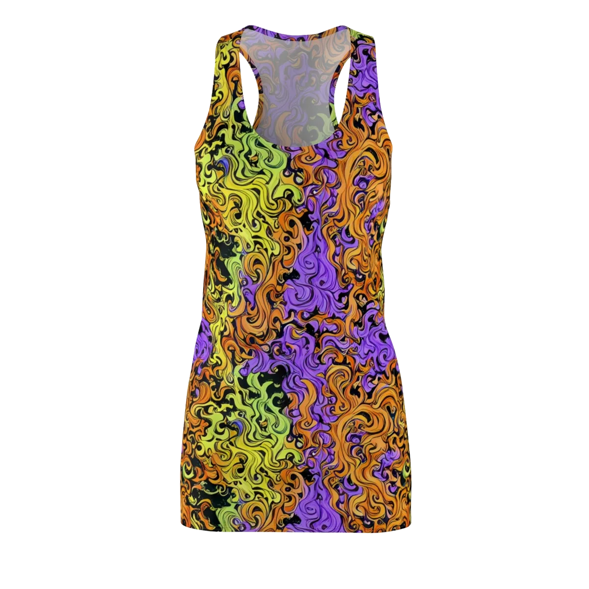 Neon Spell on Racerback Dress — Front