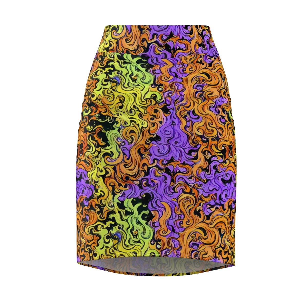 Neon Spell on Pencil Skirt — Front