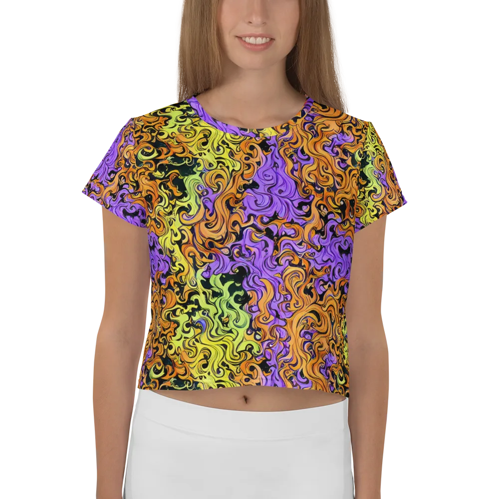Neon Spell on Crop Tee — Front