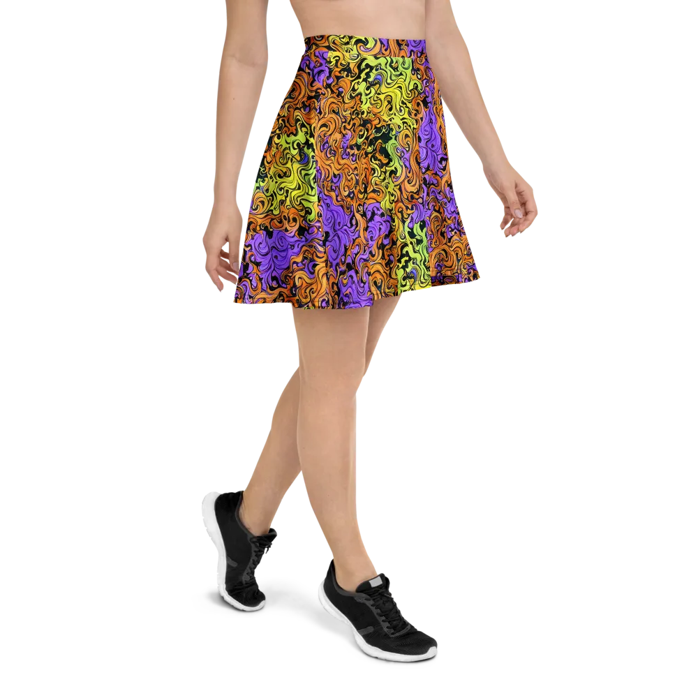 Neon Spell on Skater Skirt — Right