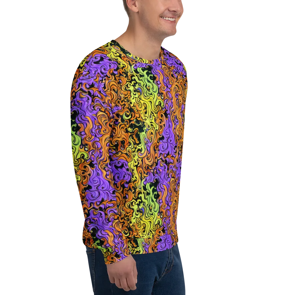 Neon Spell on Sweatshirt — Right Front