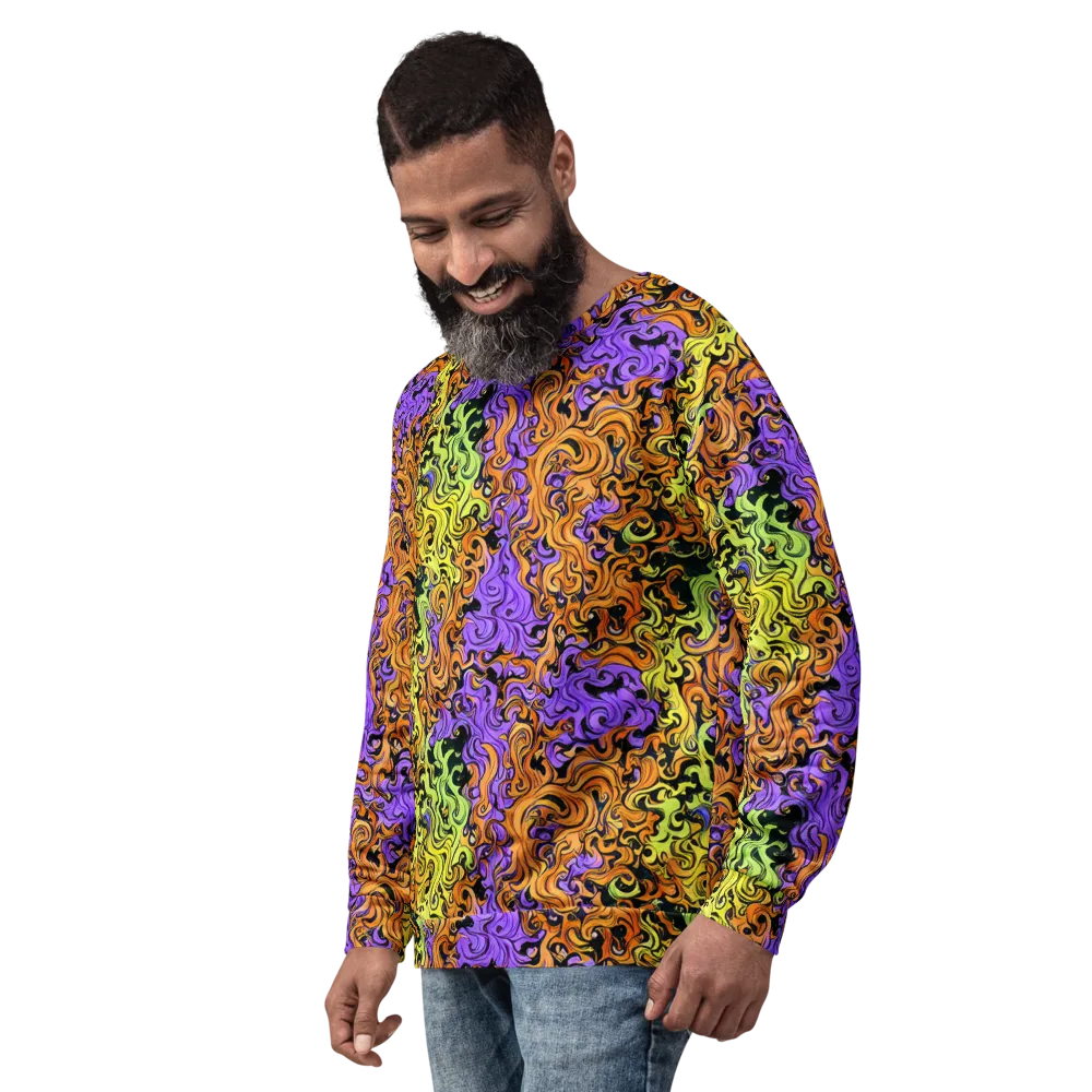 Neon Spell on Sweatshirt — Left Front