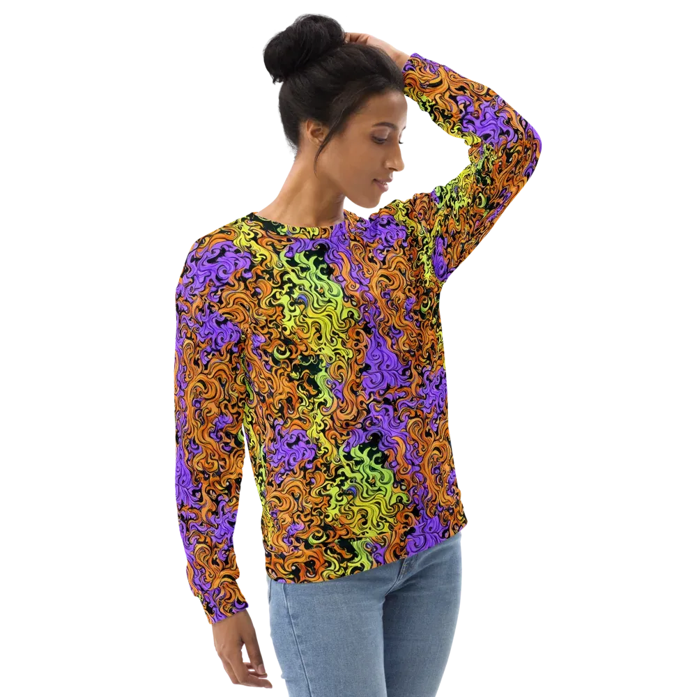Neon Spell on Sweatshirt — Right Front