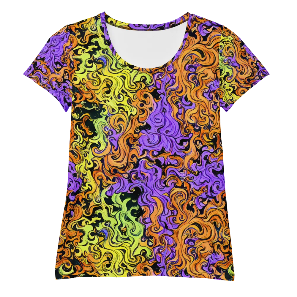 Neon Spell on Women's Athletic T-Shirt — Front