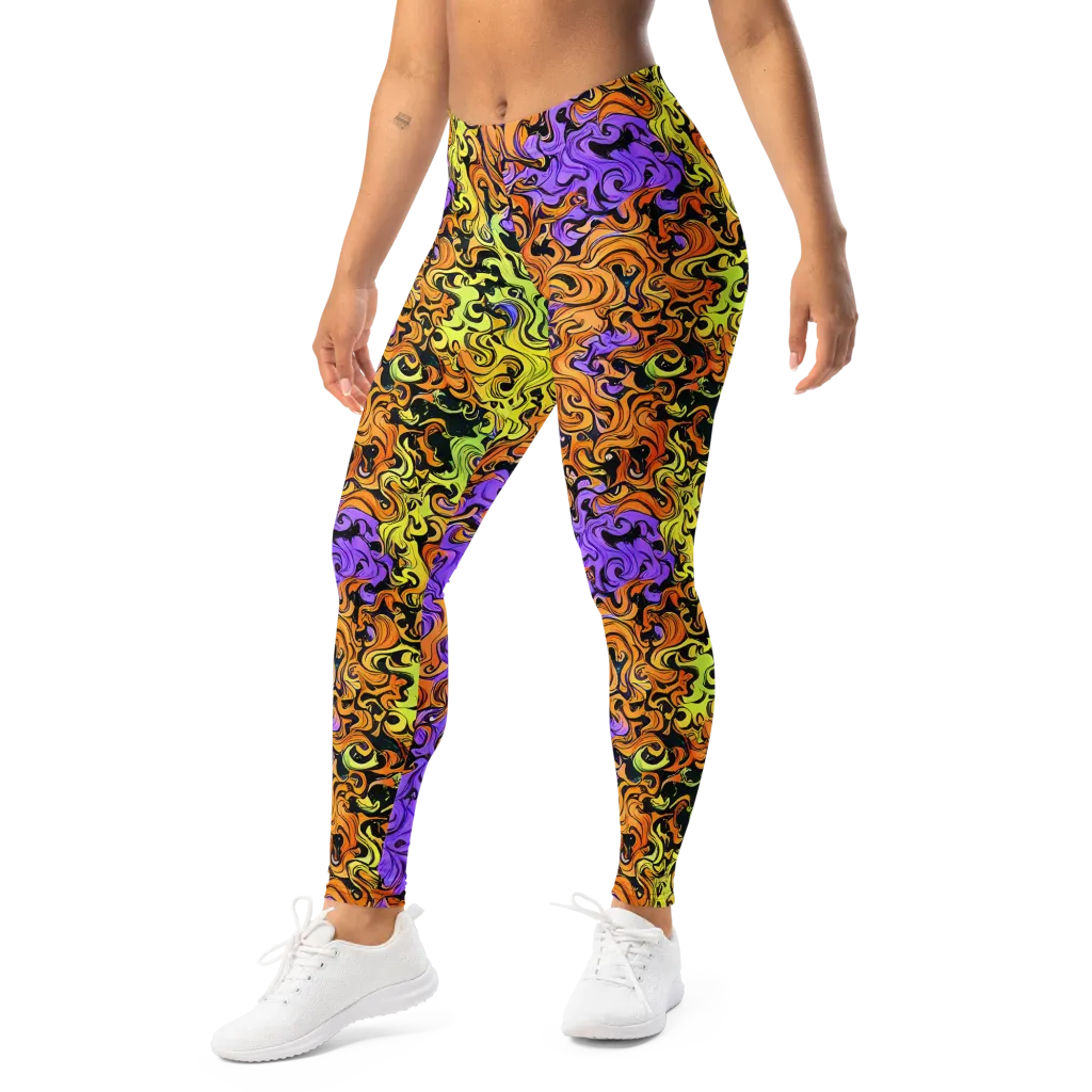 Neon Spell on Leggings — Left Front