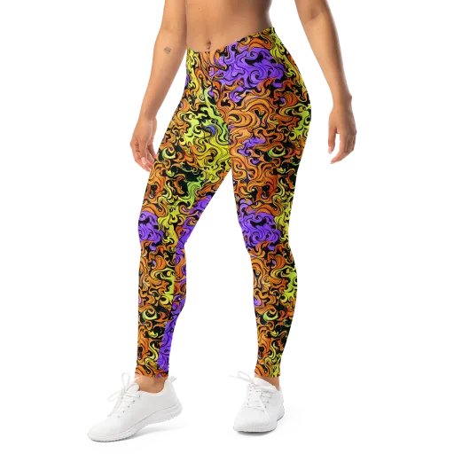 Neon Spell on a Leggings