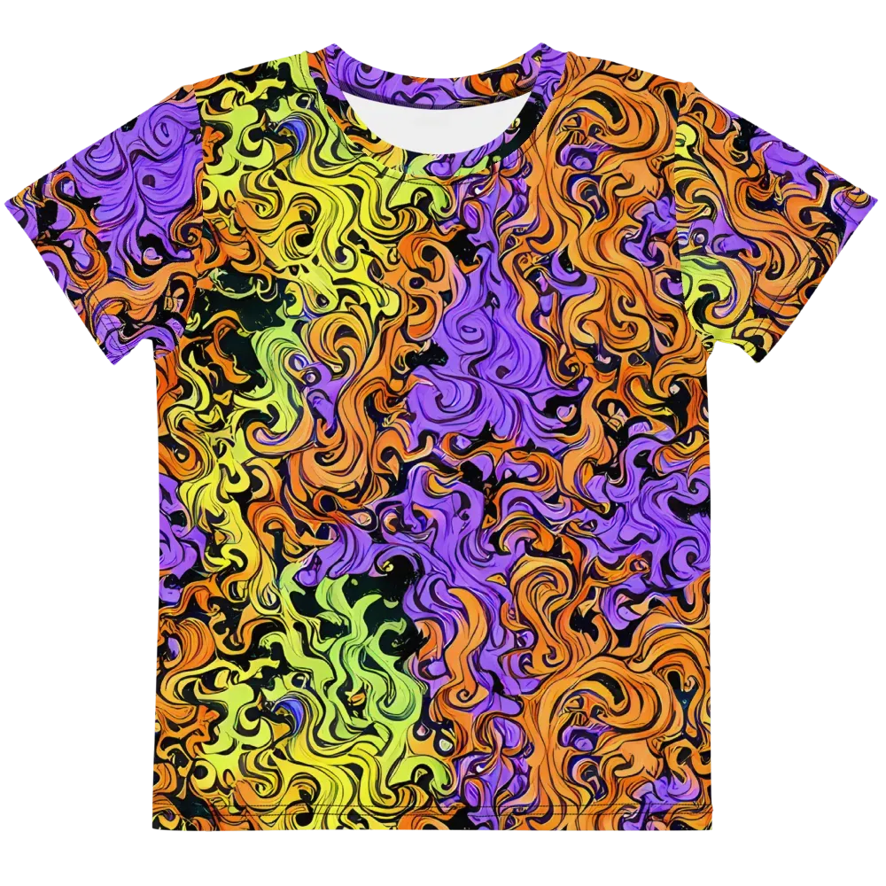 Neon Spell on Kids Crew Neck T-Shirt — Front