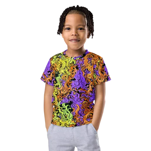 Neon Spell on a Kids Crew Neck T-Shirt