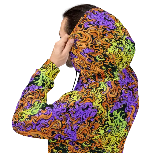 Neon Spell on a Hoodie